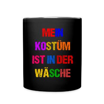 Costume de Carnaval Cadeau Femme Carnaval Carnaval - Mug uni - noir - Devant