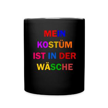Costume de Carnaval Cadeau Femme Carnaval Carnaval - Mug uni - noir - Devant