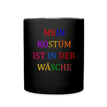Costume de Carnaval Cadeau Femme Carnaval Carnaval - Mug uni - noir - Devant