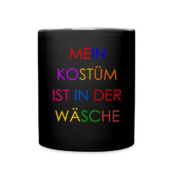 Costume de Carnaval Cadeau Femme Carnaval Carnaval - Mug uni - noir - Devant
