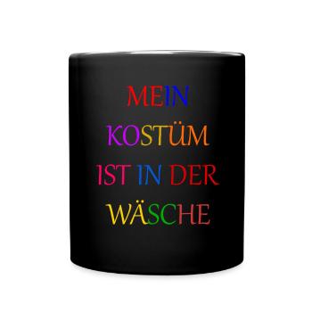 Costume de Carnaval Cadeau Femme Carnaval Carnaval - Mug uni - noir - Devant