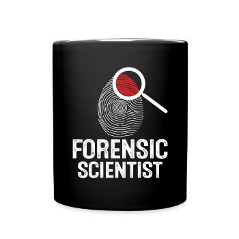 Forensic Scientist Criminology Evidence - Full Colour Mug - black - Front