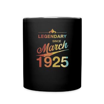 100ème Anniversaire Légendaire Mars 1925 Volume 25 - Mug uni - noir - Devant