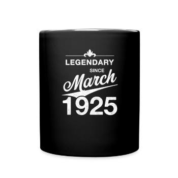 100ème Anniversaire Légendaire Mars 1925 Volume 25 - Mug uni - noir - Devant