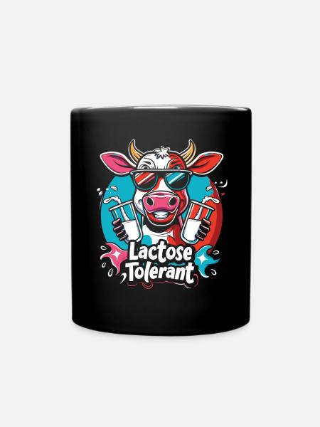 Laktose tolerant - Tasse einfarbig - Schwarz