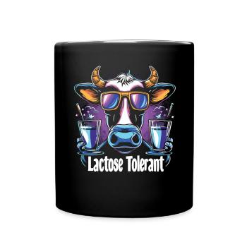 Lactose tolerant - Full Colour Mug - black - Front
