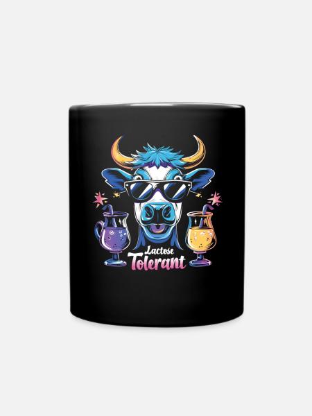 Laktose tolerant - Tasse einfarbig - Schwarz