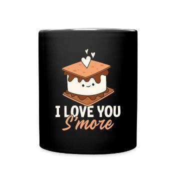 Je t’aime S’more Snacks Smores drôles de guimauve - Mug uni - noir - Devant