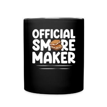 Offizieller Smore Maker Graham Crackers Lustige Smores - Tasse einfarbig - Schwarz - Vorne