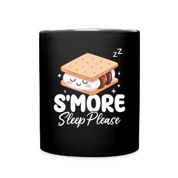 S’more Sleep Please Funny Toasted Marshmallow - Mug uni - noir - Devant