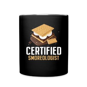 Lustige Smores Graham Cracker Marshmallow Smores - Tasse einfarbig - Schwarz - Vorne