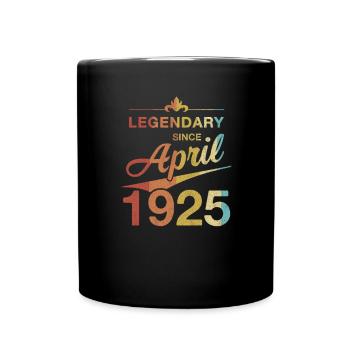 100e anniversaire Légendaire Avril 1925 Volume 25 - Mug uni - noir - Devant