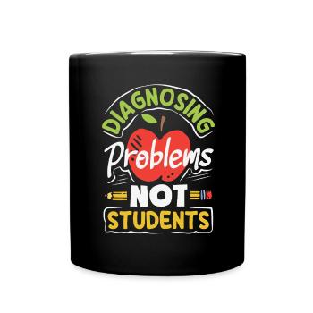 Schule Psych Berater Psychologie - Tasse einfarbig - Schwarz - Vorne