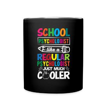 Schule Psych Berater Psychologie - Tasse einfarbig - Schwarz - Vorne