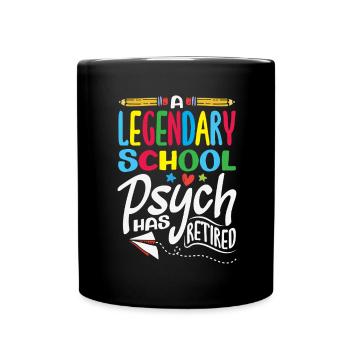 Schule Psych Berater Psychologie - Tasse einfarbig - Schwarz - Vorne