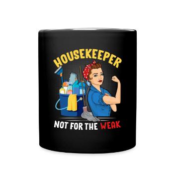Pas pour le nettoyeur de ménage faible et drôle - Mug uni - noir - Devant