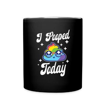 Drôle '0 jours depuis que j’ai fait caca pour la dernière fois - Mug uni - noir - Devant