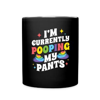 Drôle '0 jours depuis que j’ai fait caca pour la dernière fois - Mug uni - noir - Devant