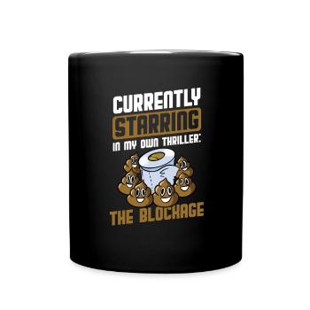 Drôle '0 jours depuis que j’ai fait caca pour la dernière fois - Mug uni - noir - Devant