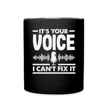 Funny Audiovisual Technician AV Tec - Full Colour Mug - black - Front