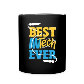 Funny Audiovisual Technician AV Tec - Full Colour Mug - black - Front