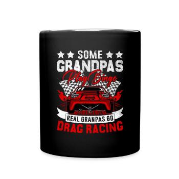 Grand-père Drag Racing Drôle Dragster Grand-père Race - Mug uni - noir - Devant