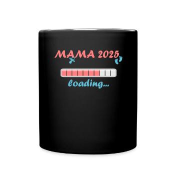 Maman 2025 Cadeau Femmes Dames Mère Enceinte - Mug uni - noir - Devant