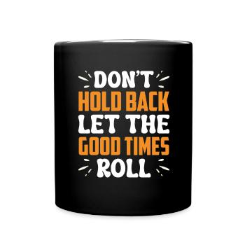 Funny Cooped Me Bathroom Meme - Full Colour Mug - black - Front