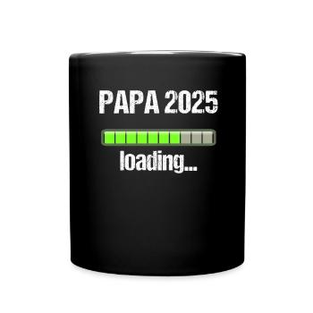 Dad 2025 Gift Men Men Father Pregnant - Full Colour Mug - black - Front