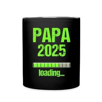 Dad 2025 Gift Men Men Father Pregnant - Full Colour Mug - black - Front
