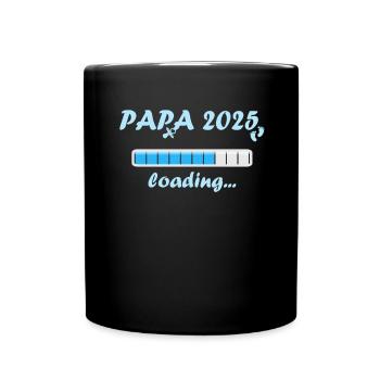 Dad 2025 Gift Men Men Father Pregnant - Full Colour Mug - black - Front