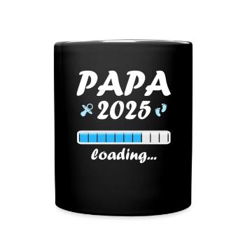 Dad 2025 Gift Men Men Father Pregnant - Full Colour Mug - black - Front