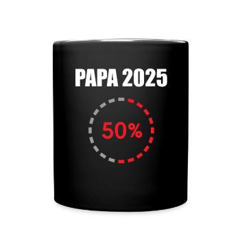 Dad 2025 Gift Men Men Father Pregnant - Full Colour Mug - black - Front