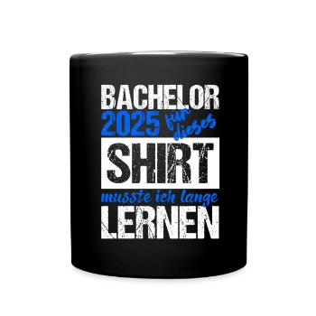 Bachelor 2025 Assez appris Cadeau Etudiant Uni - Mug uni - noir - Devant