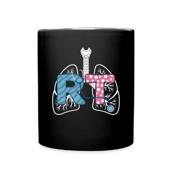 Inhalothérapeute Pneumothérapie Poumon - Mug uni - noir - Devant