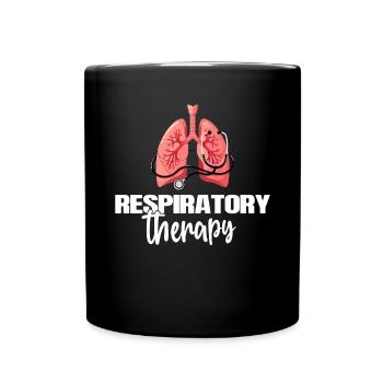 Atemtherapie Peds RT Pulmonale Gesundheitsversorgung - Tasse einfarbig - Schwarz - Vorne
