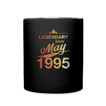 30th Birthday Legendary since May 1995 Born in '95 - Full Colour Mug - black - Front