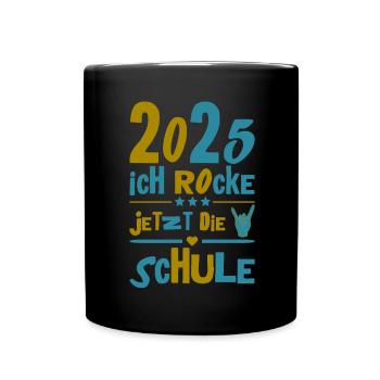 Écolier 2025 Inscription des jeunes filles à l’école 2025 Décoration - Mug uni - noir - Devant