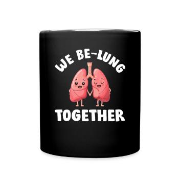We Be Lung Together Thérapeute inhalothérapeute drôle - Mug uni - noir - Devant