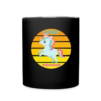 School Child 2025 Young Girls School Enrollment 2025 Decoration - Full Colour Mug - black - Front