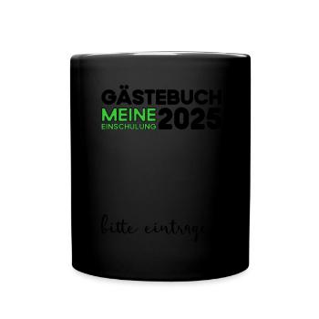 Livre d’or Inscription à l’école 2025 Jeunes filles Écolier - Mug uni - noir - Devant