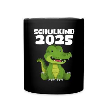 School Child 2025 Young Girls School Enrollment 2025 Decoration - Full Colour Mug - black - Front