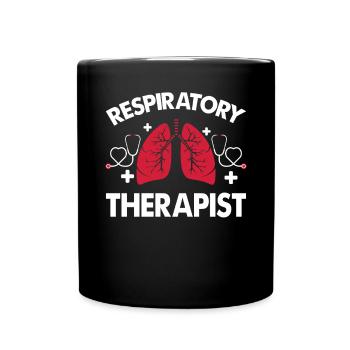 Inhalothérapeute Soutien en santé pulmonaire - Mug uni - noir - Devant