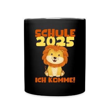 School Child 2025 Young Girls School Enrollment 2025 Decoration - Full Colour Mug - black - Front