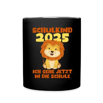 Écolier 2025 Inscription des jeunes filles à l’école 2025 Décoration - Mug uni - noir - Devant