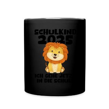 Écolier 2025 Inscription des jeunes filles à l’école 2025 Décoration - Mug uni - noir - Devant