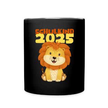 School Child 2025 Young Girls School Enrollment 2025 Decoration - Full Colour Mug - black - Front