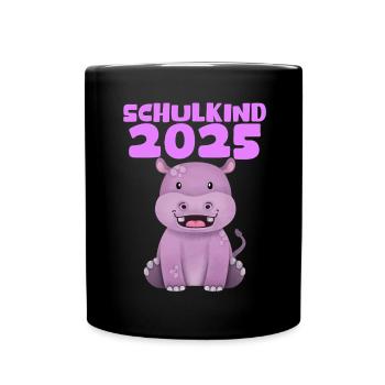 Écolier 2025 Inscription des jeunes filles à l’école 2025 Décoration - Mug uni - noir - Devant