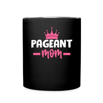 Festzug Mama Glanz Glam Prunk Lustige Mutter - Tasse einfarbig - Schwarz - Vorne