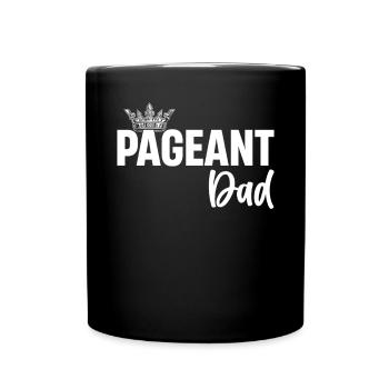 Festzug Papa Glanz Glam Schönheitswettbewerb Lustig Vater - Tasse einfarbig - Schwarz - Vorne